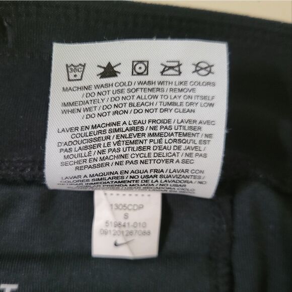 Nike Women's Black Dri-FIT Leggings Running Capris - Picture 11 of 15